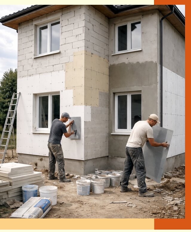 Утепление дома из газобетона в Норильске от 4362 руб./м² — заказать у ТепломастерНрл